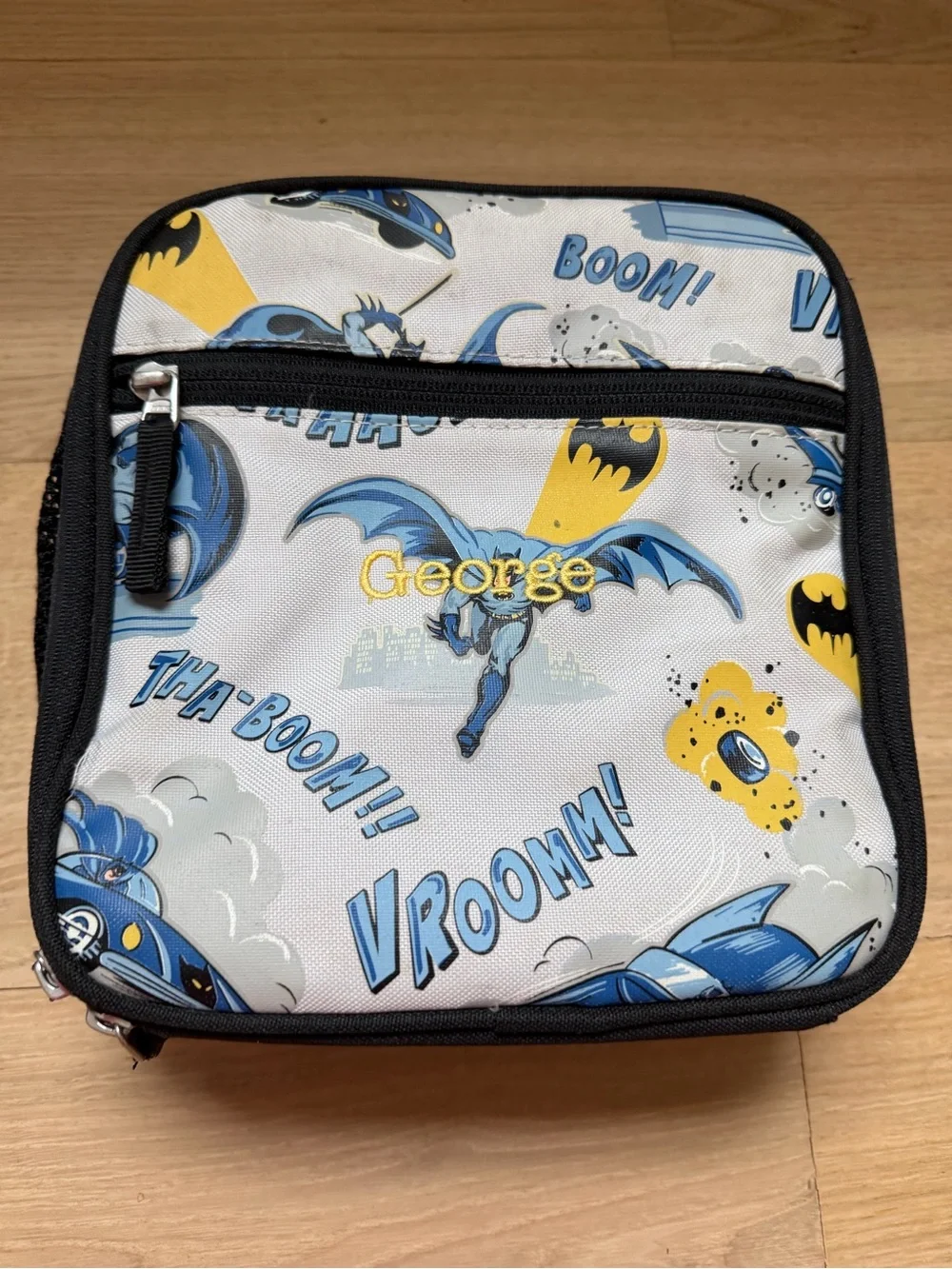 Personalized Batman Lunch Box “George” Insulated Kids Bag